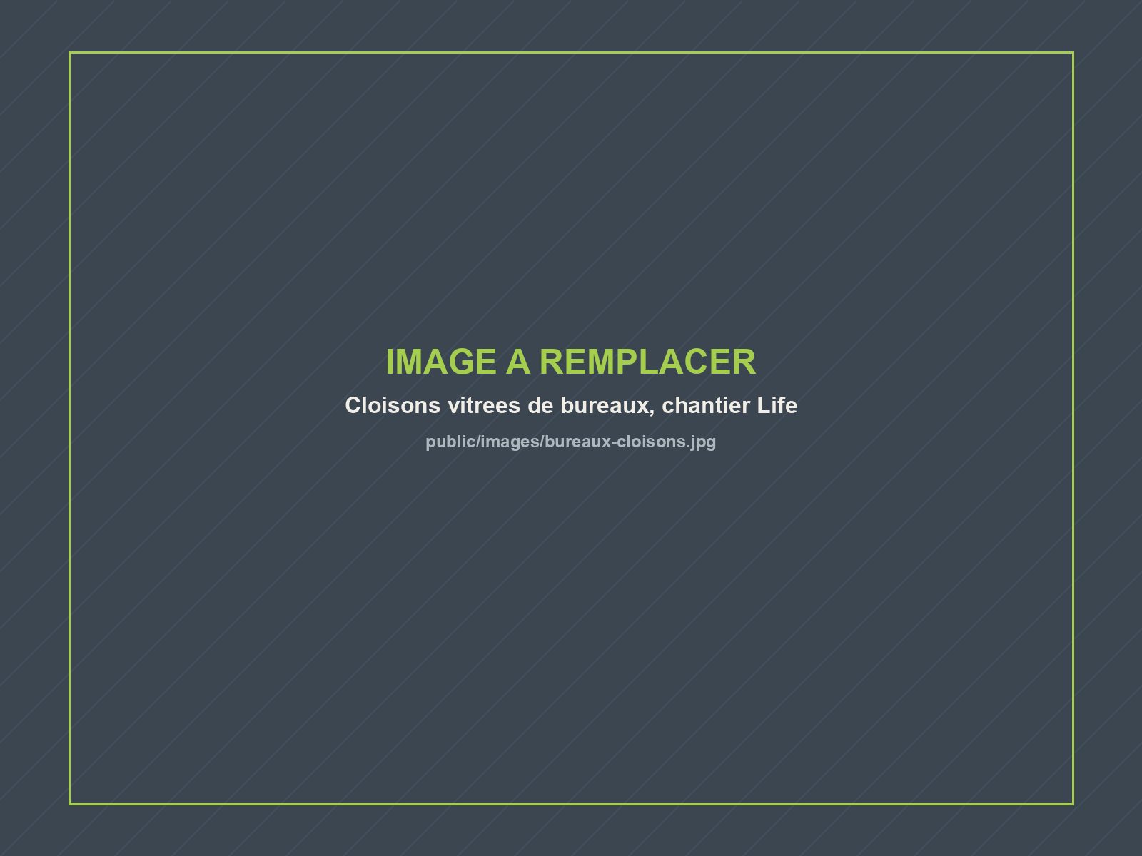 Cloisons vitrées des bureaux Life à Liège